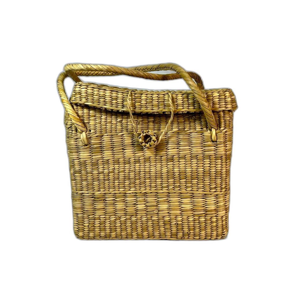 Vintage Picnic Basket/Handbag Carryall
